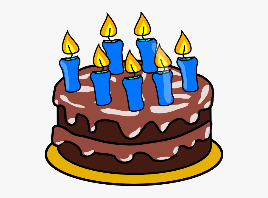 Pencil And In Color - Birthday Cake With 9 Candles, Transparent Clipart