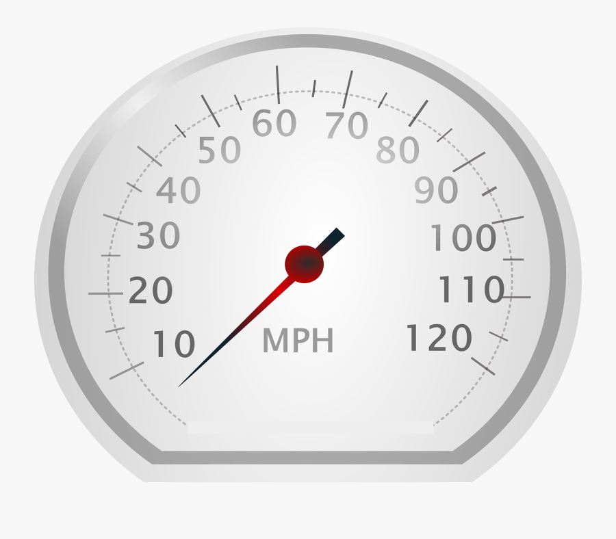 Speedo Meter - Tachometer Mph, Transparent Clipart