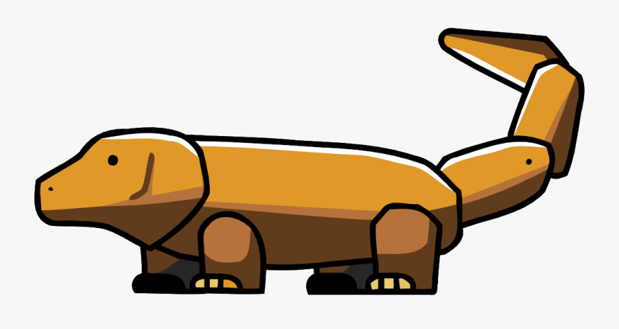 Scribblenauts Reptiles - Cartoon Komodo Dragon Png, Transparent Clipart