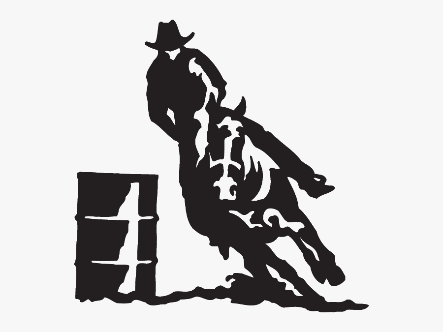 Horse Rodeo Barrel Racing Clip Art Openclipart - Barrel Racing Decal, Transparent Clipart