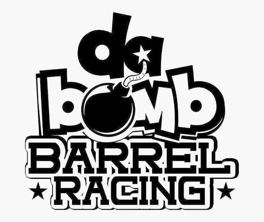 Da Bomb Barrel Racing, Transparent Clipart