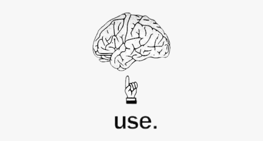 Use Your Brain Funny, Transparent Clipart