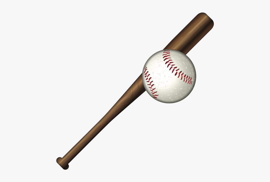 Baseball Bat Emoji, Transparent Clipart