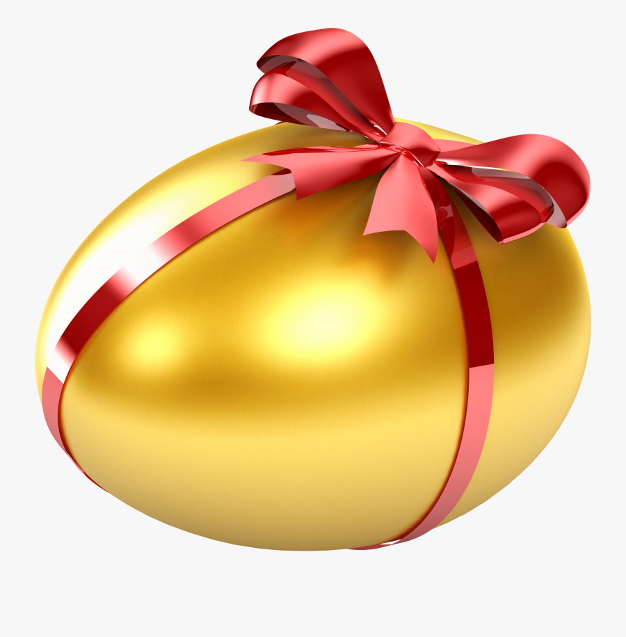 Easter Egg With Ribbon, Transparent Clipart