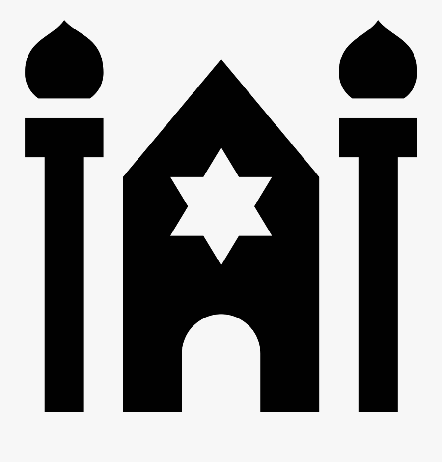 Stephen Wise Free Synagogue Computer Icons Yad Menorah - Synagogue Symbol, Transparent Clipart