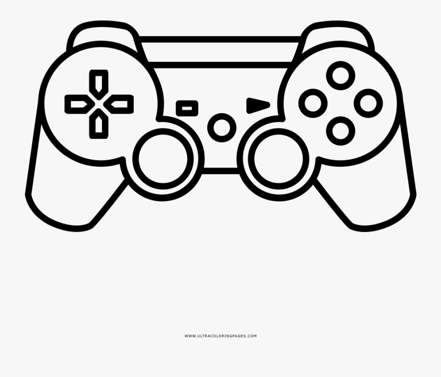 Transparent Videogame Clipart - Video Games Controller Drawing, Transparent Clipart