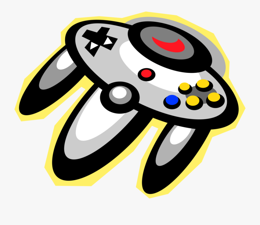 Transparent Video Game Console Clipart - De Controle De Videogame, Transparent Clipart