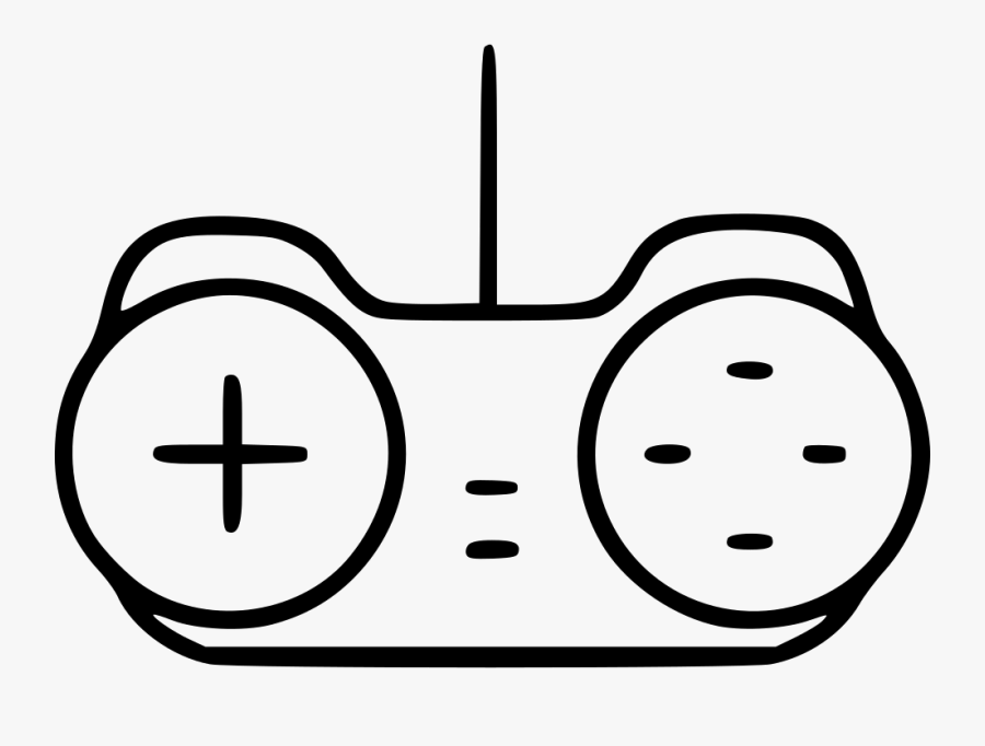 Joystick Gadget Videogame Gamepad Control Pad Comments - Line Art, Transparent Clipart