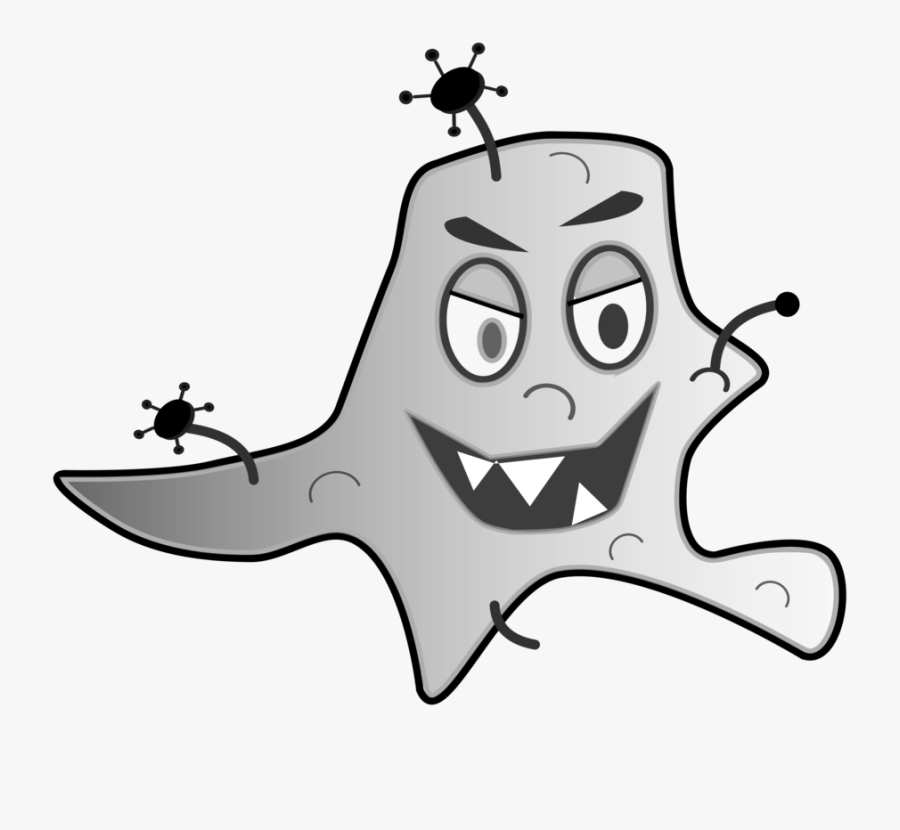 Line Art,organ,monochrome Photography - Cartoon Germ Png, Transparent Clipart