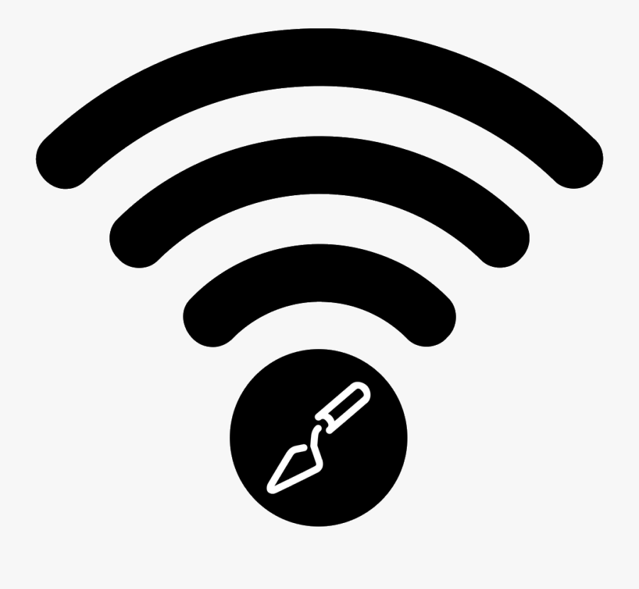 Trowel World Transparent - Pumpkin Carving Stencils Wifi, Transparent Clipart