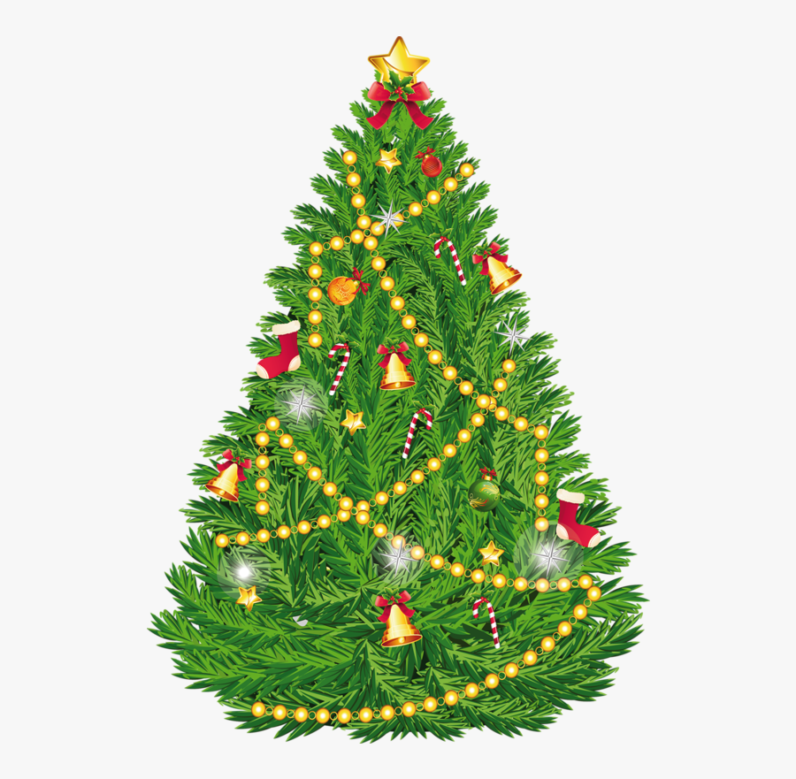 Transparent Christmas Cliparts Free Download - Christmas Tree With Presents Vector, Transparent Clipart