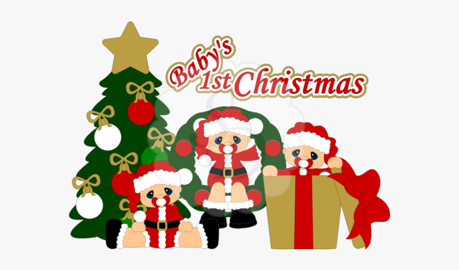 Baby Christmas Cliparts - Cartoon, Transparent Clipart