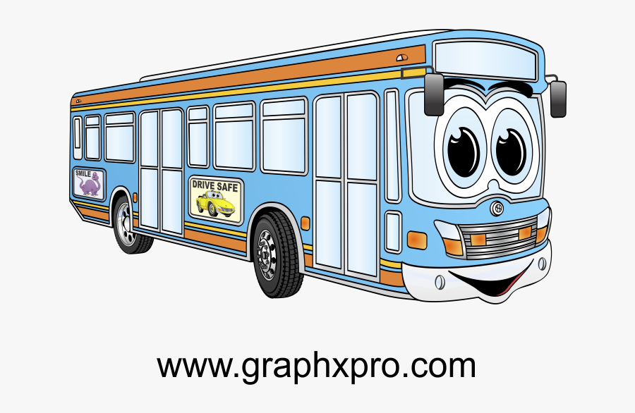 Buses, Cartoons, Animated Cartoons, Cartoon, Busses, - Imagen De Un Bus Animado, Transparent Clipart