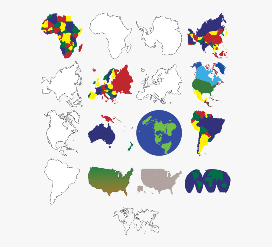 Area,artwork,world - Map, Transparent Clipart