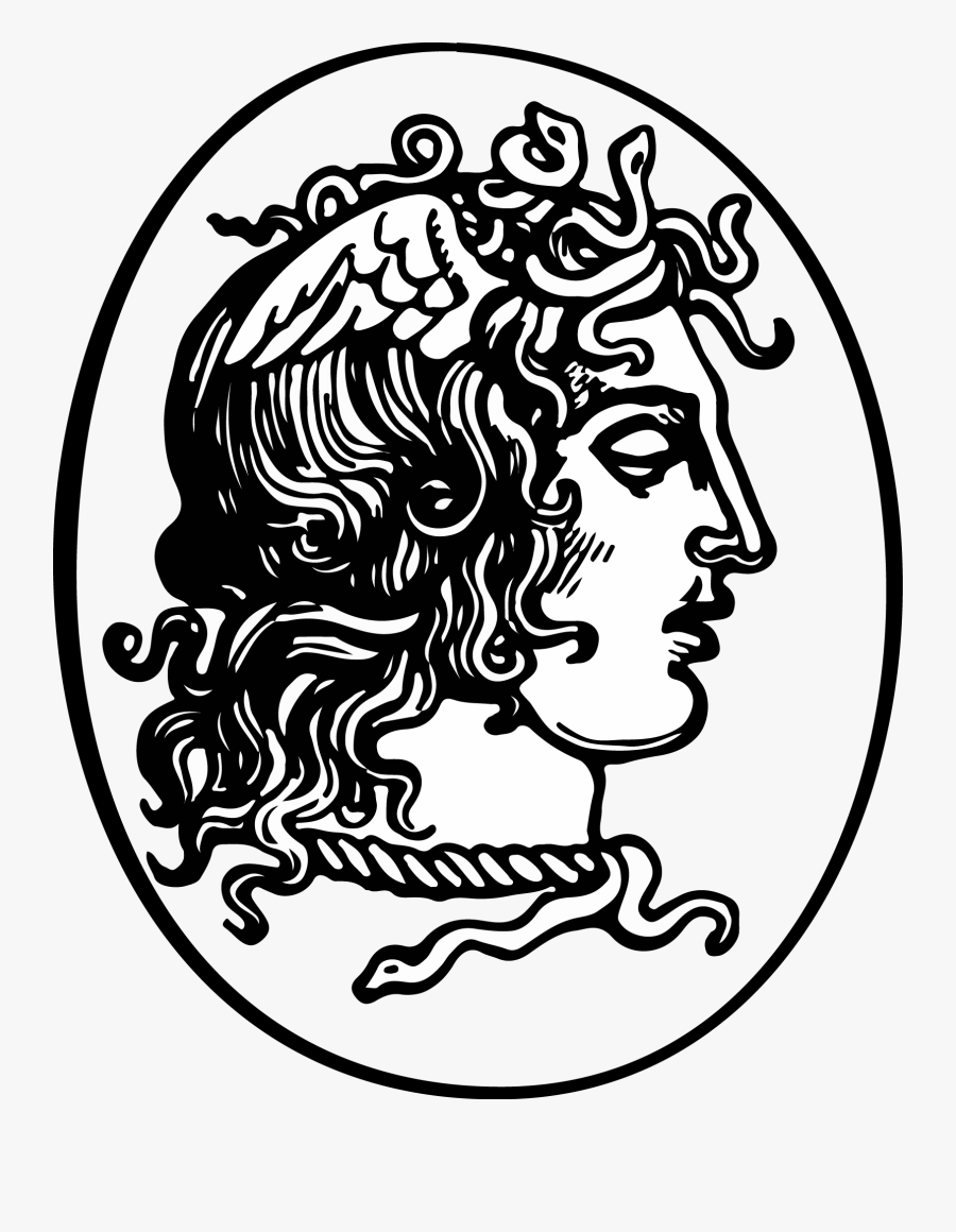 Mythology Black And White, Transparent Clipart