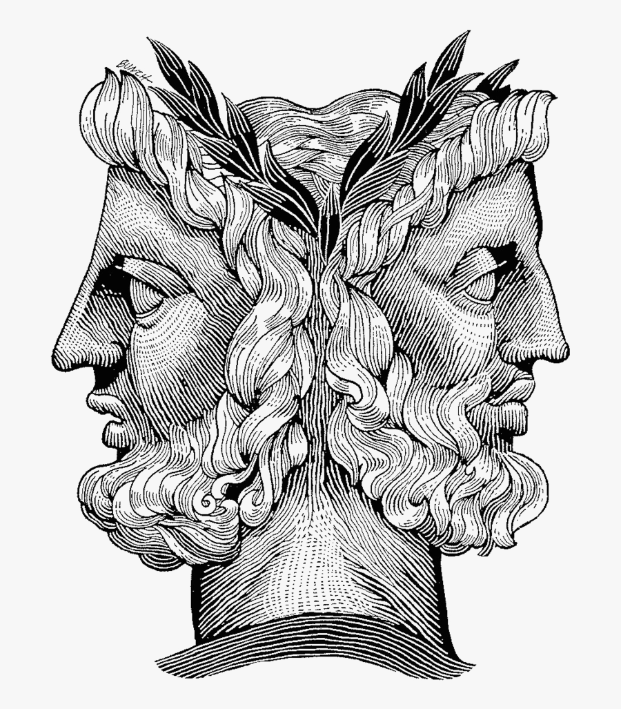 Janus Two Faced God, Transparent Clipart