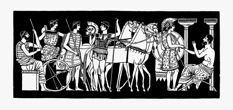 Ancient Greek Art Drawing, Transparent Clipart