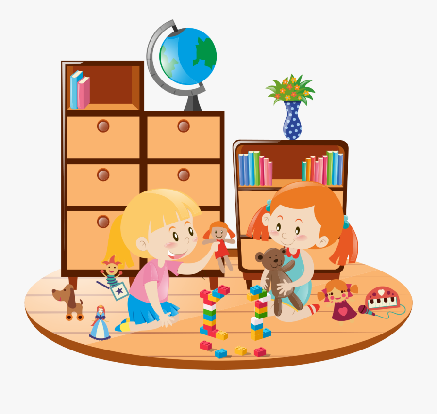 Transparent Kids Taking Turns Clipart - Jugar Con Muñecas Animado, Transparent Clipart