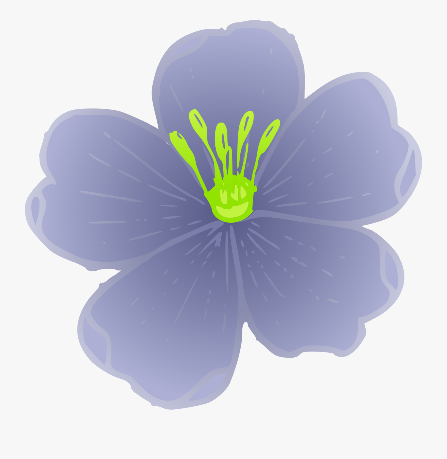 This Free Icons Png Design Of Western Blue Flax - Flax Plant Clip Art, Transparent Clipart