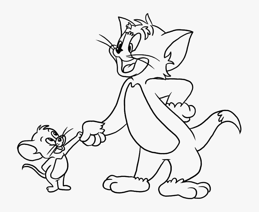 Transparent Jerry Png - Tom & Jerry Drawing, Transparent Clipart