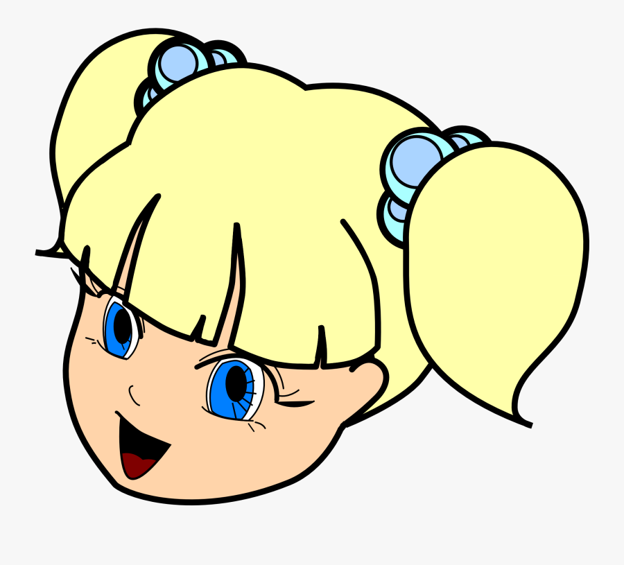 Girl, Cartoon, Cute, Isolated, Character, Child - Girl Face Clip Art, Transparent Clipart
