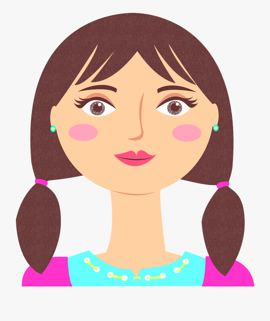 Transparent Young Girl Png - Lunar En El Medio De La Frente, Transparent Clipart