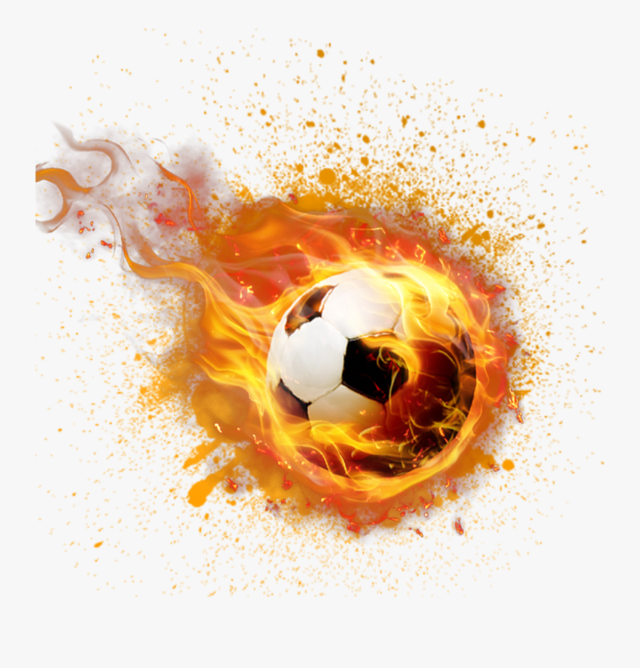Catch The Football Flame Free Download Png Hq Clipart - Fire Transparent Football Png, Transparent Clipart