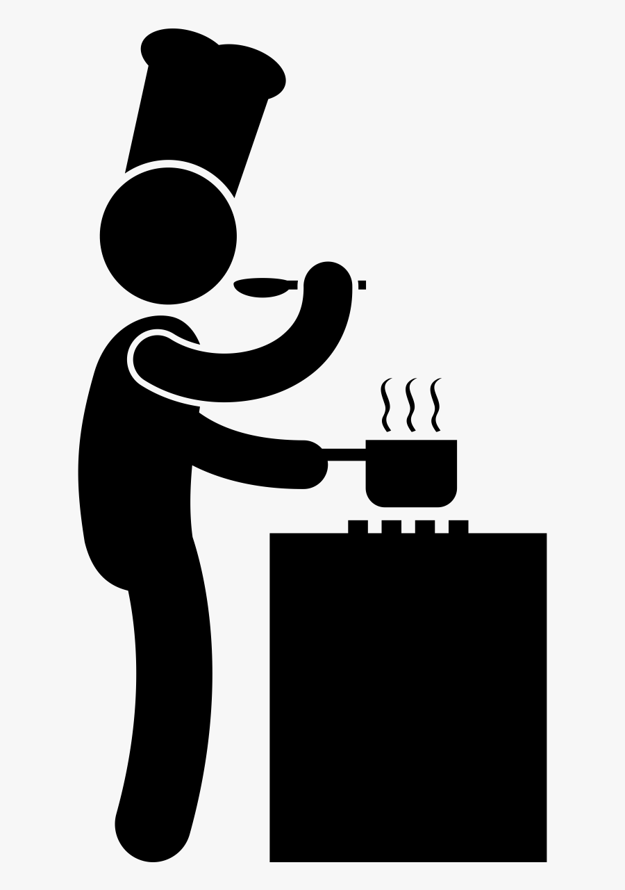 Services - Chef Preparing Food Icon, Transparent Clipart