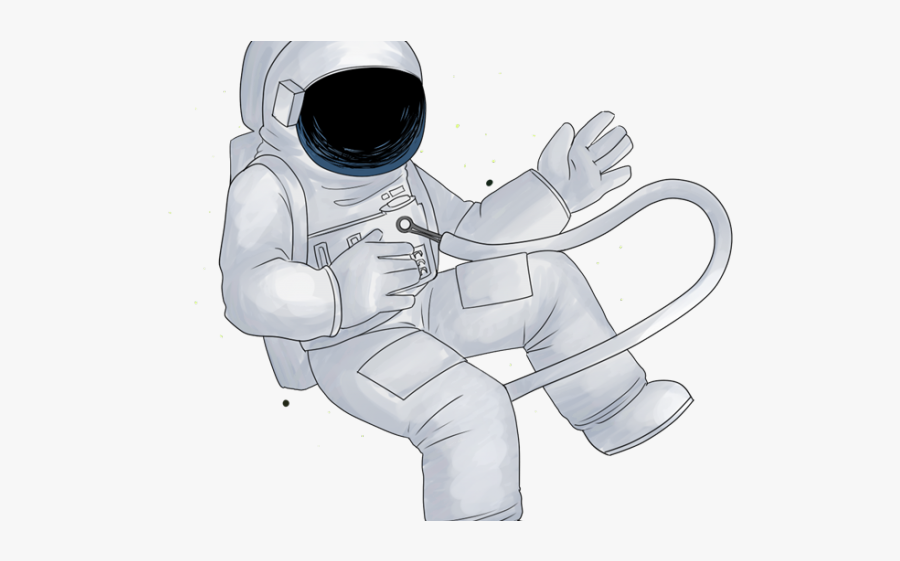 Spacesuit Clipart Transparent - Cartoon Astronaut Transparent Background, Transparent Clipart