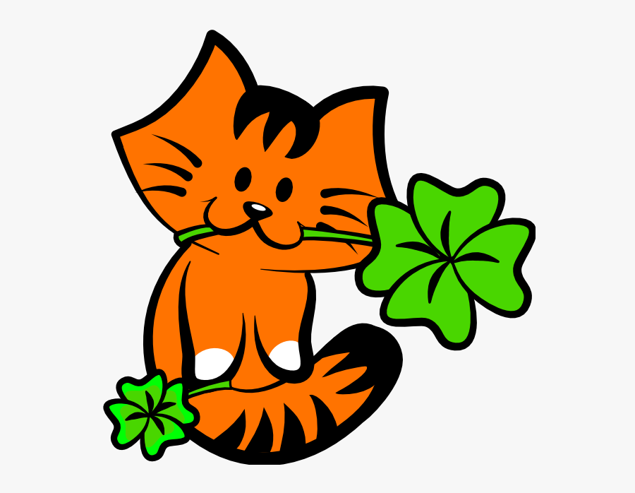 Kiki Adores Lucky Four Leave Clovers, Transparent Clipart