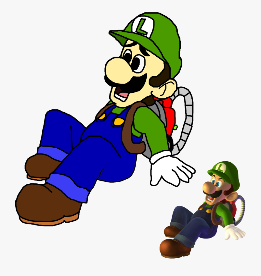 Drawn Mario Thug - Luigi Crawling, Transparent Clipart