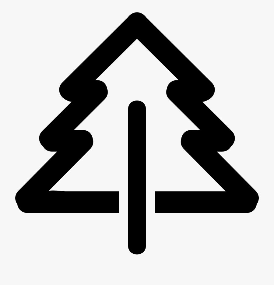 Icons For Pine Trees, Transparent Clipart