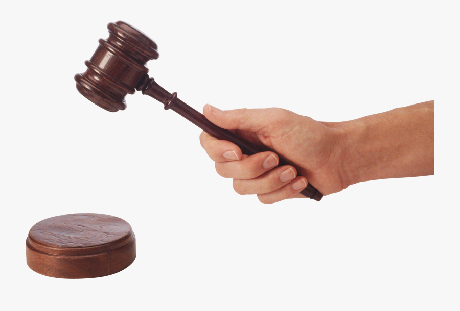 Gavel Judge Hammer In Hand Png Image - Gavel In Hand Png, Transparent Clipart