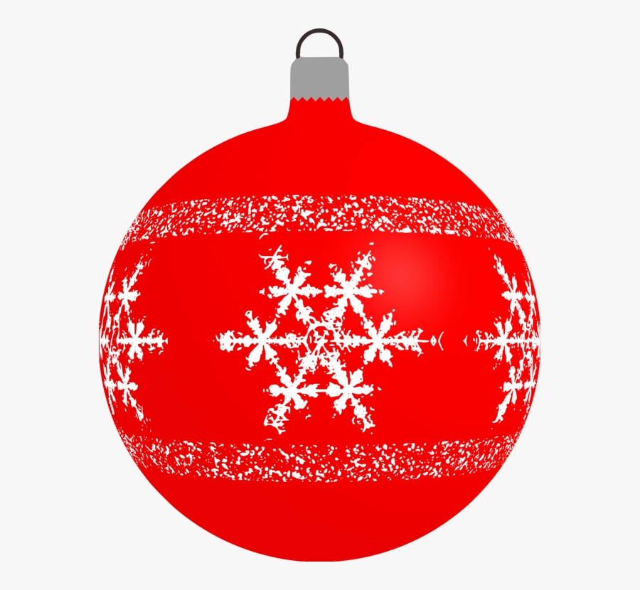 Red Snowflake Cliparts - Adorno Arbol De Navidad Png, Transparent Clipart