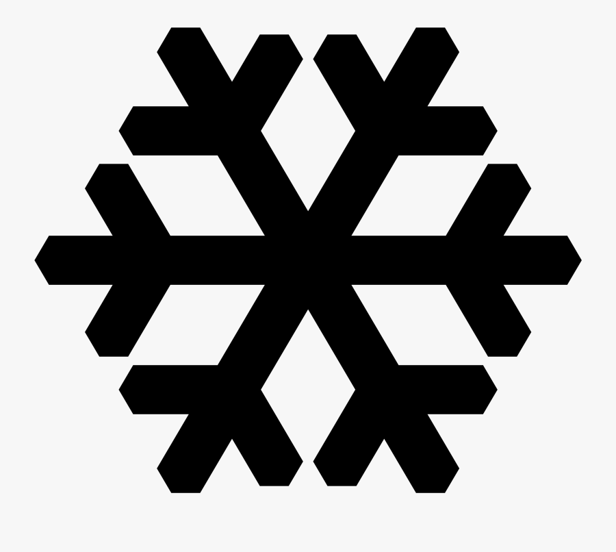 Transparent Christmas Snowflakes Clipart - Snow Vector Black And White, Transparent Clipart