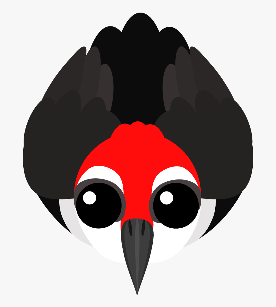 Transparent Red Headed Woodpecker Clipart - Mope Io Woodpecker Skin, Transparent Clipart