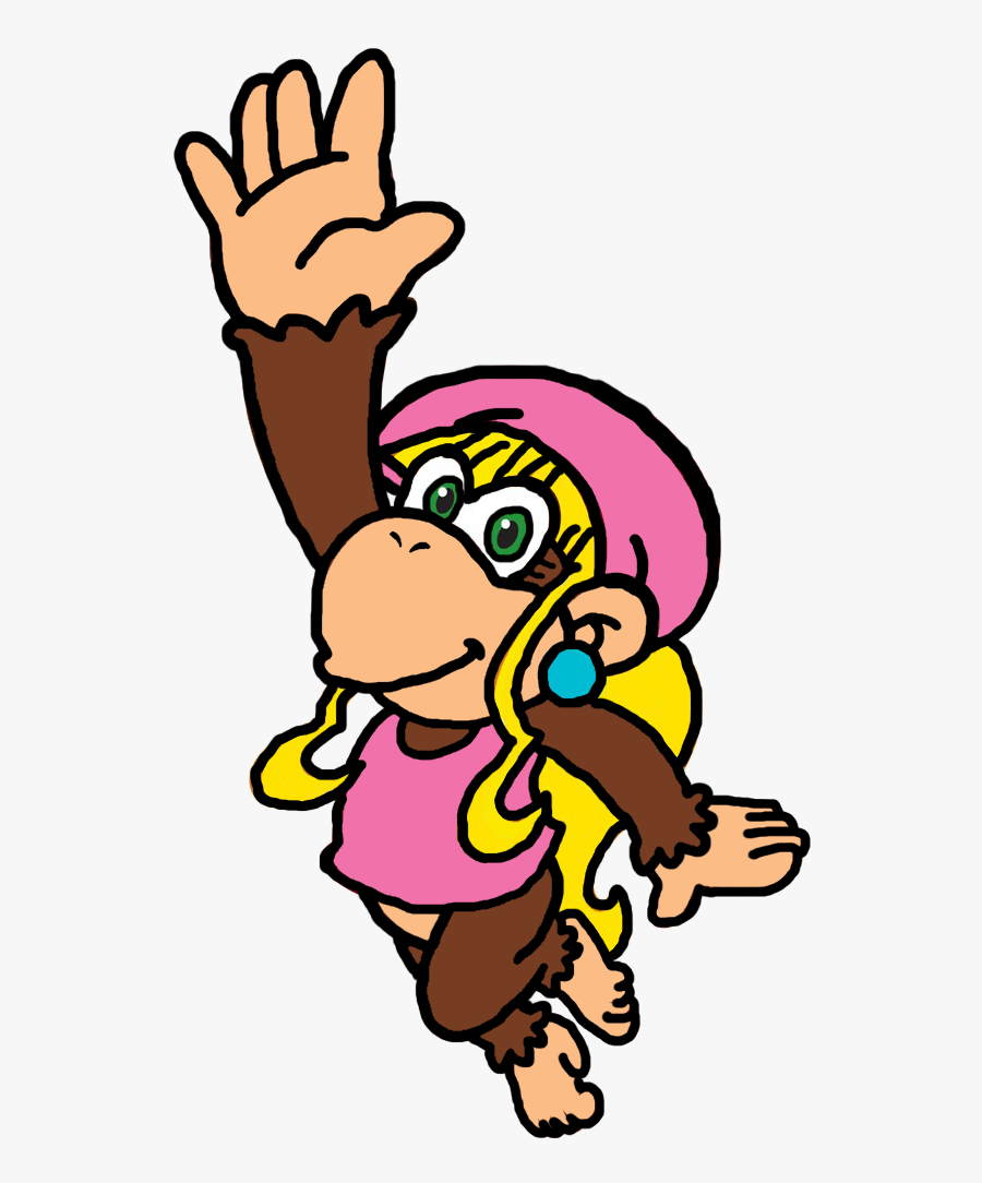 Transparent Pep Squad Clipart - Dixie Kong Official Art, Transparent Clipart
