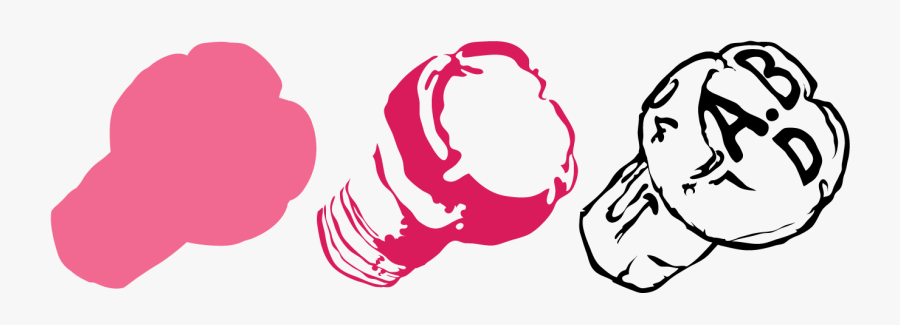 A 3-color Screen Print Of The Cork From The Bottle - Illustration, Transparent Clipart