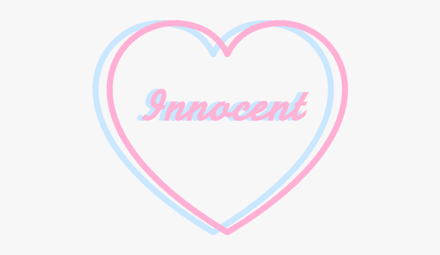 #innocent #heart #line #overlay #frame #tumblr #aesthetic - Heart, Transparent Clipart