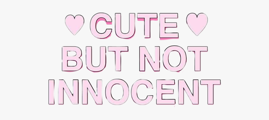 #cute #but #no #not #innocent - Heart, Transparent Clipart
