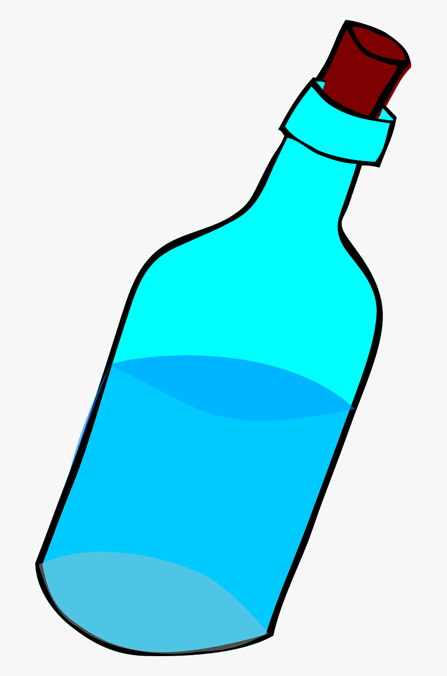 Glass Bottle Of Water Clipart, Transparent Clipart