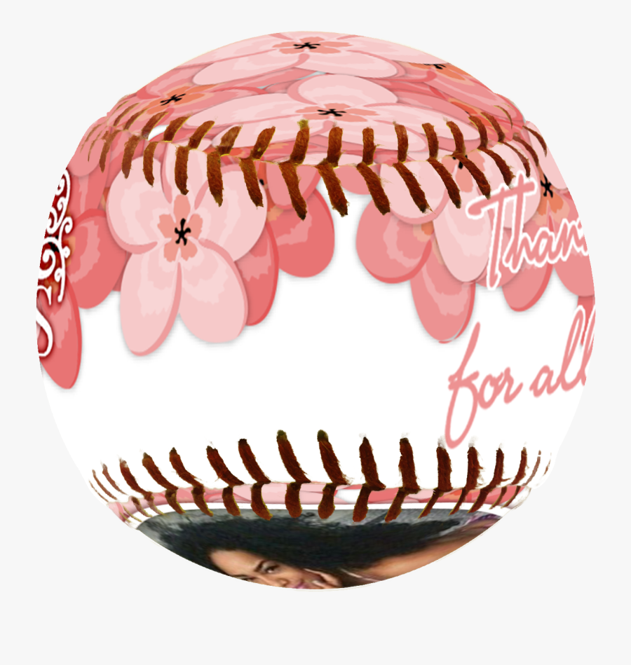 Playful Pretty Pink Flower Design Found In The Design - Mothers Day Gift Softball, Transparent Clipart