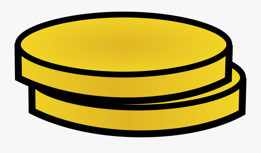 Coins, Two, Money, Round, Gold, Wealth, Rich, Credit - 2 Gold Coins Clipart, Transparent Clipart