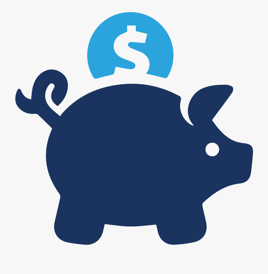 Transparent Background Piggy Bank Icon, Transparent Clipart