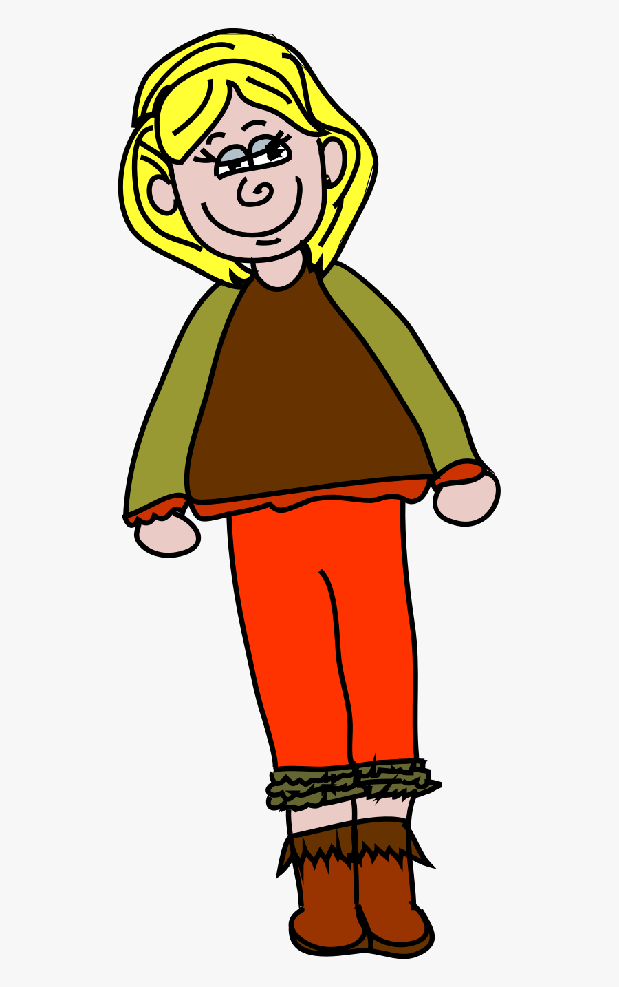 Smiling Woman Clip Arts, Transparent Clipart