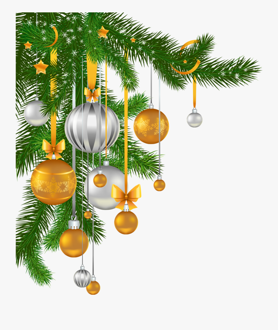 Pine Branch Clipart Bell Christmas Decorating - Christmas Background Images Png, Transparent Clipart