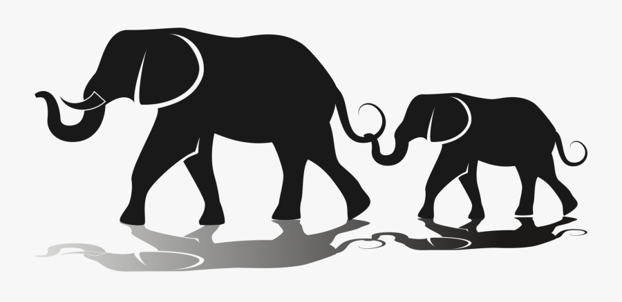 Human Animal - Elephant Family Clip Art, Transparent Clipart