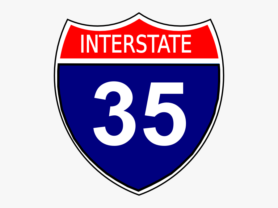 Blank Sign Blank Interstate Sign - Interstate Road Sign, Transparent Clipart