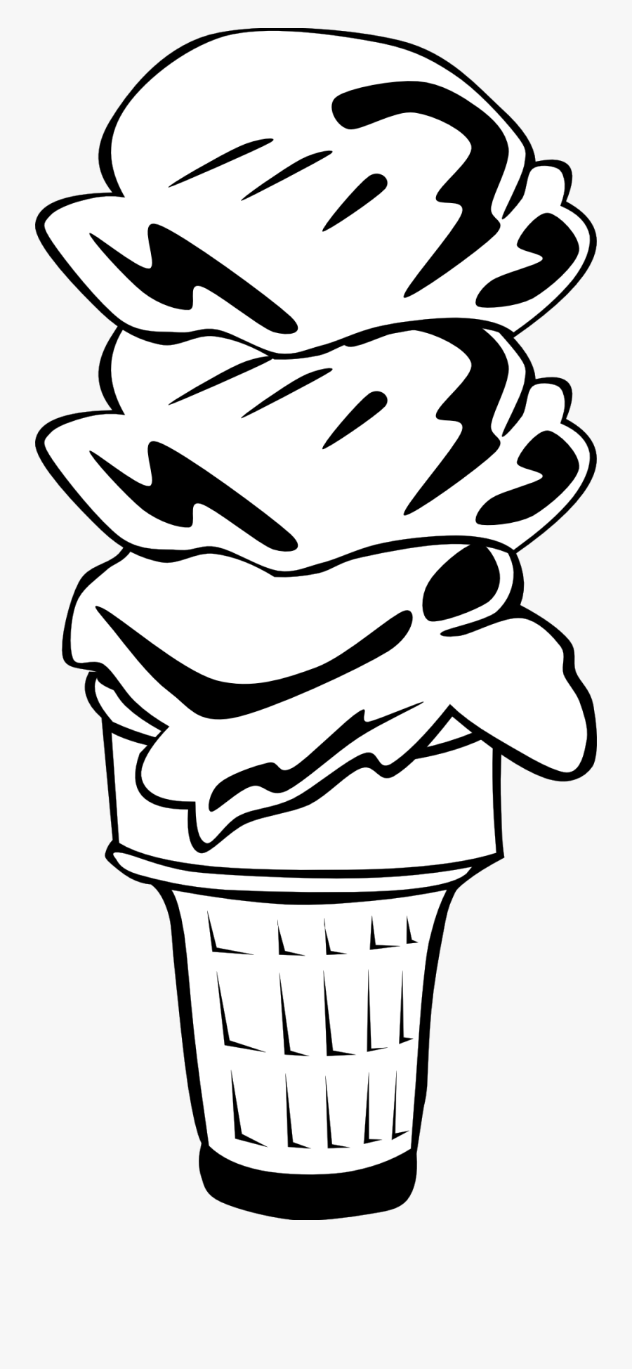 Ice Cream Cone Clip Art, Transparent Clipart