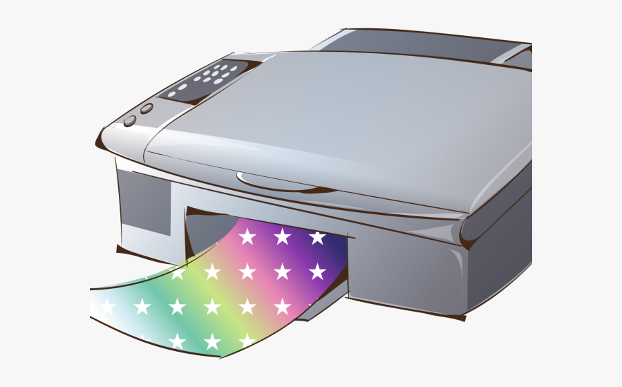Printer Clipart Output Device - 打印机 卡通, Transparent Clipart